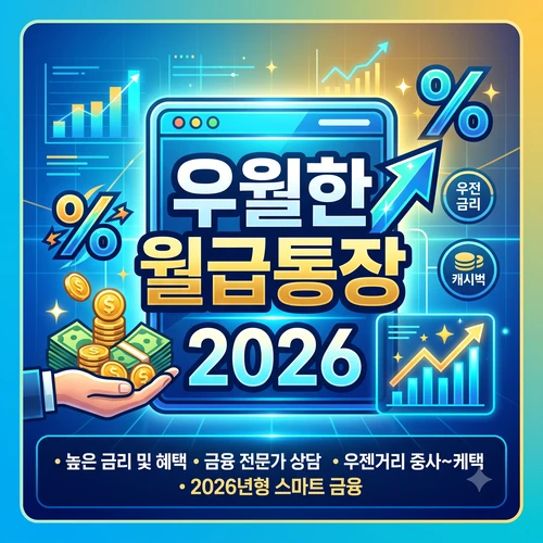 우월한 월급통장 ❘ 금리 수수료 혜택부터 가입 조건 총정리