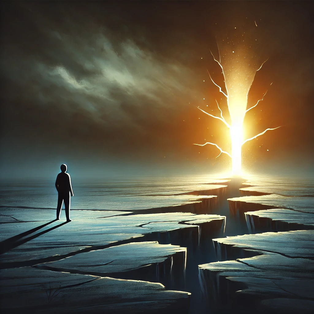 개인채무자 재기 이미지, 회생절차 희망 상징, 금융위기 극복 일러스트, 채무조정 희망그림, 회복 기회를 상징하는 이미지, 경제적 재도전 묘사, 법적 재도약 상징, 재정난에서 탈출하는 사람, 빚으로부터 벗어나는 상징화 이미지, 삶의 전환점 시각화