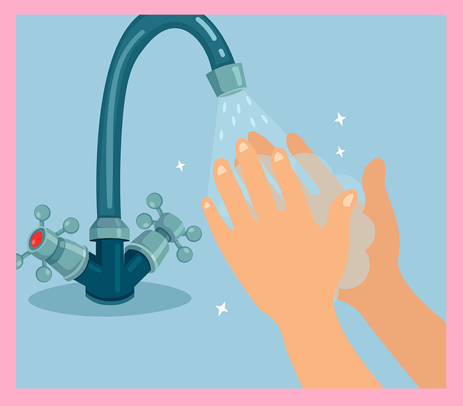 손-닦는-모습-일러스트