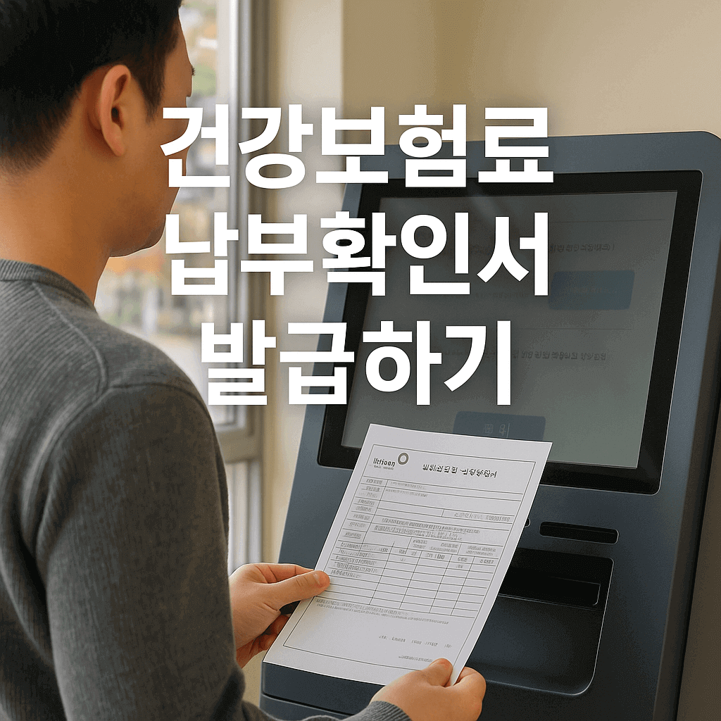 건강보험료 납부확인서 발급