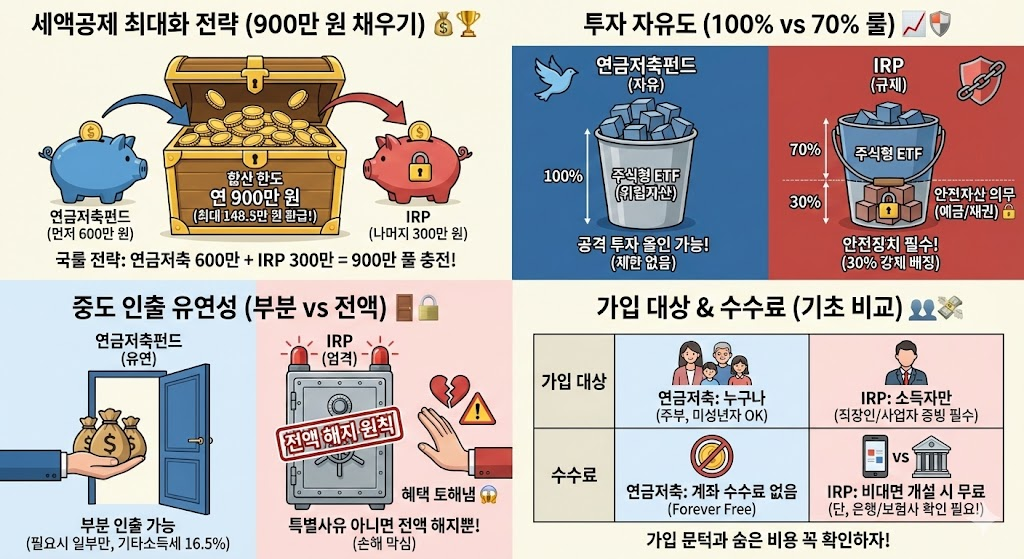 연금저축펀드 irp 차이