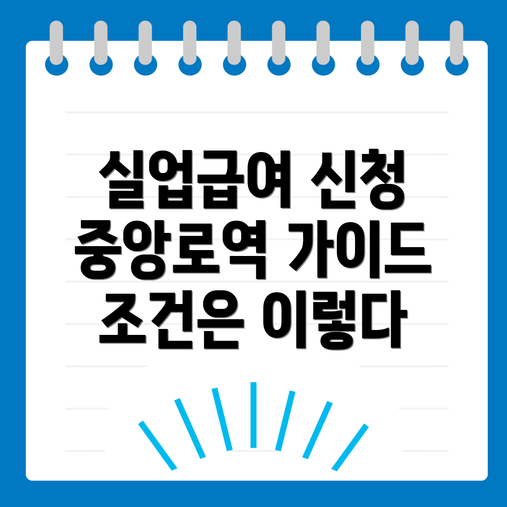 실업급여 신청방법