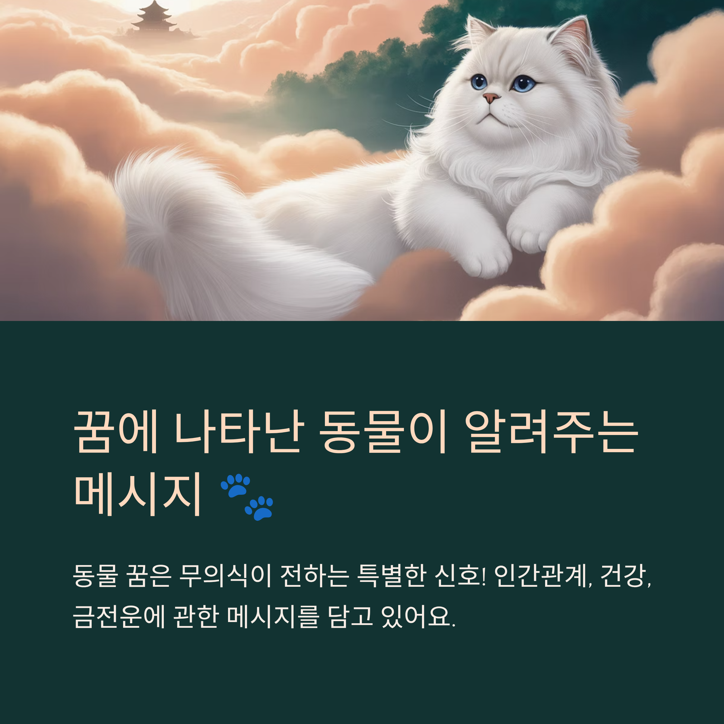 동물 관련 꿈 해몽 총정리