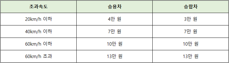 구간단속-과태료