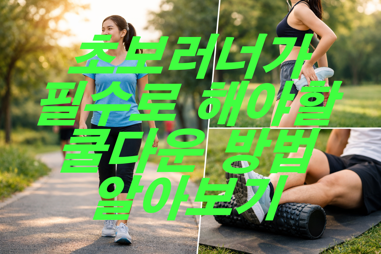 초보러너가 필수로 해야하는 쿨다운 방법 알아보기