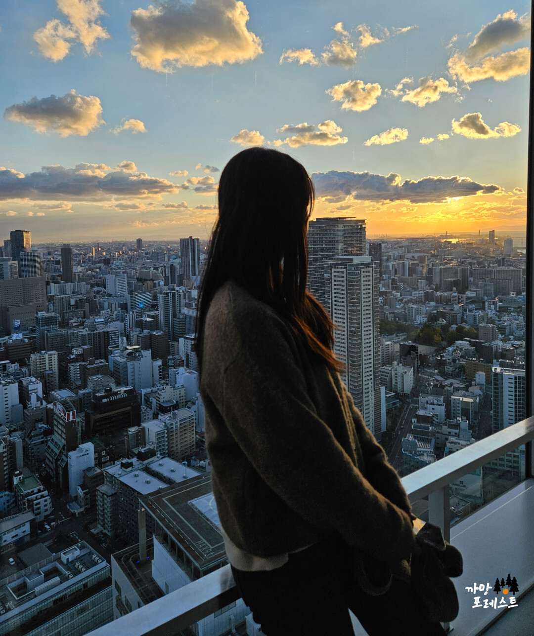 오사카 우메다 공중정원 정상