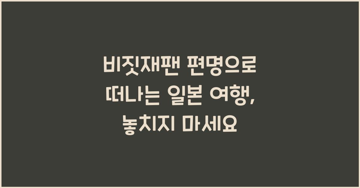 비짓재팬 편명
