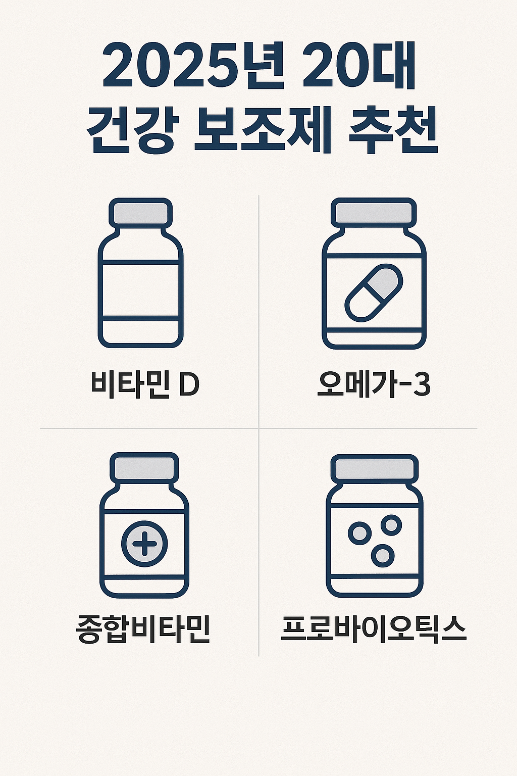 20대 건강 보조제, 지금 챙기지 않으면 후회합니다