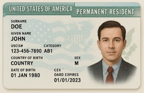 미국 영주권 사진