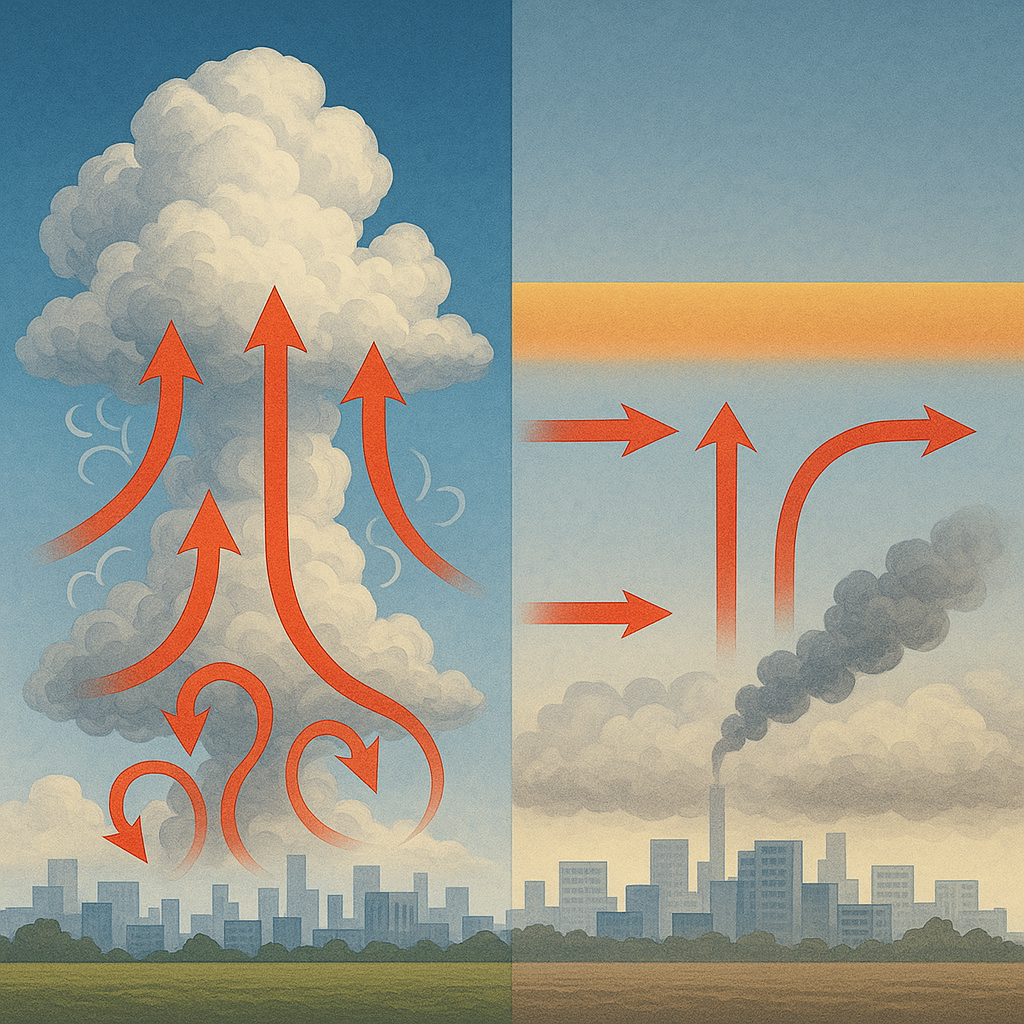대기 안정도와 역전층의 형성 조건