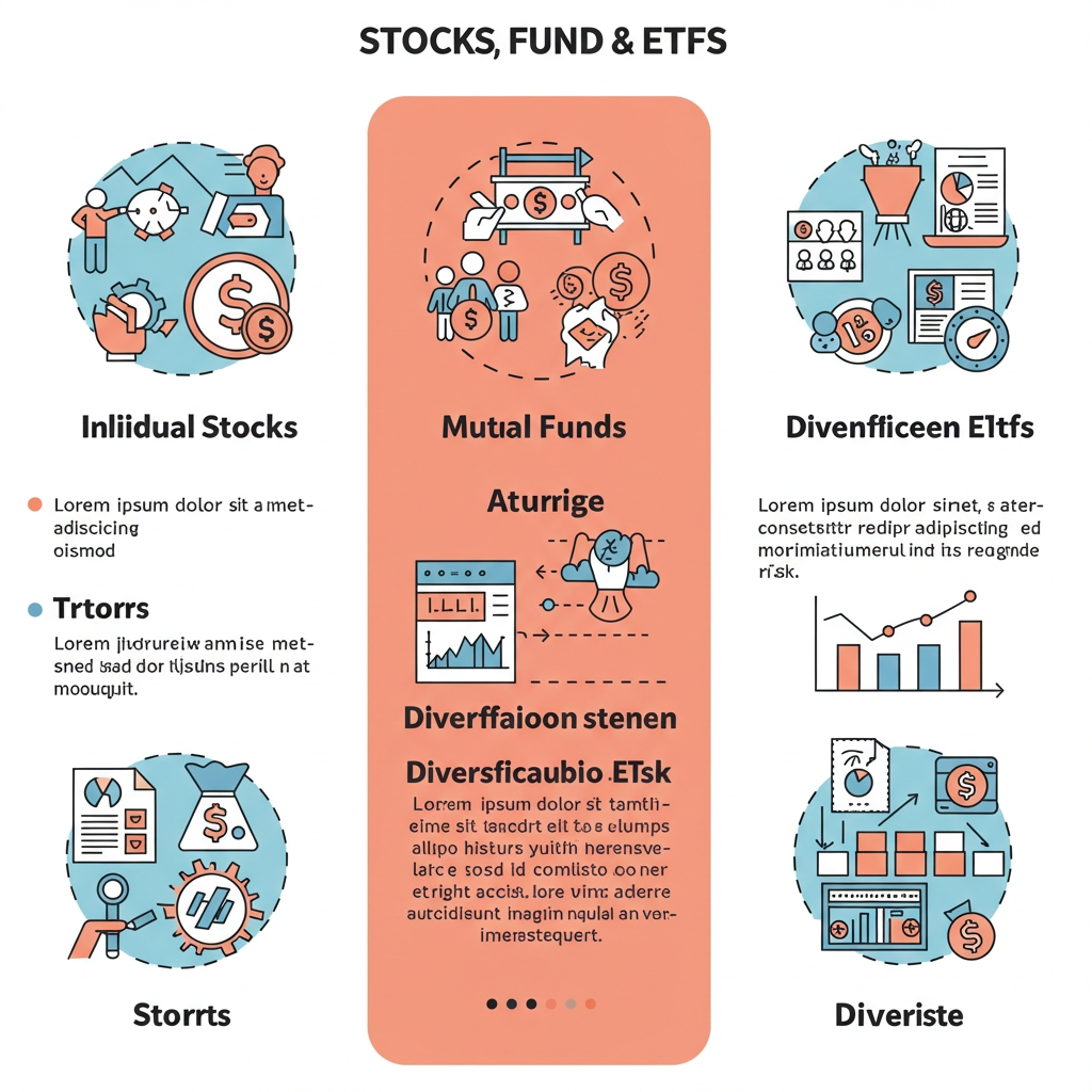 주식과 펀드 개념 관련 사진