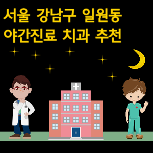 강남구 일원동 치과 야간진료 병원 추천