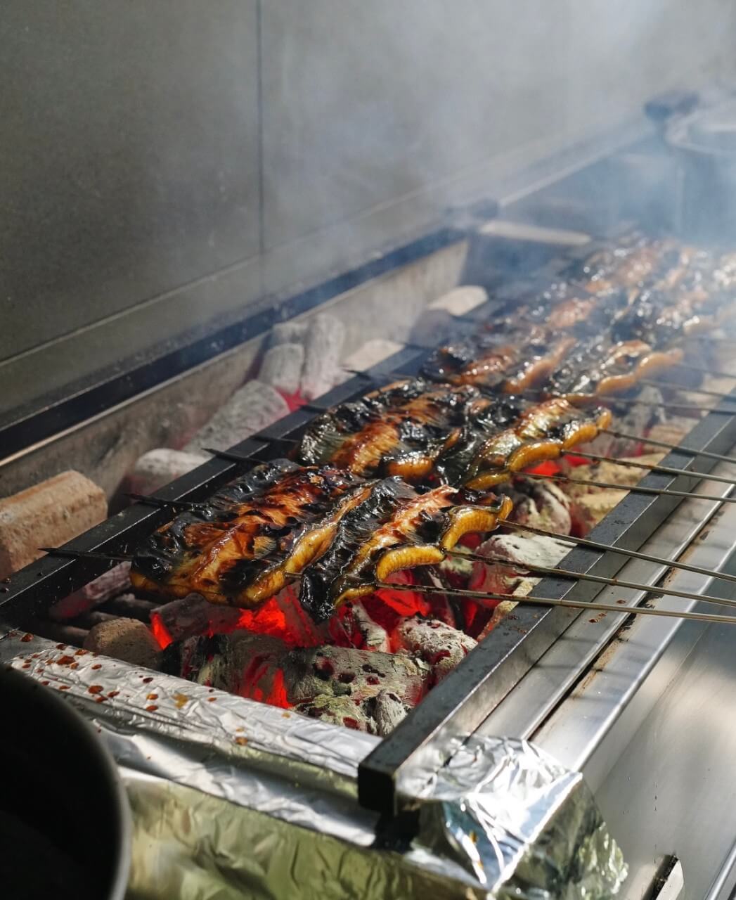 장어 굽는 모습