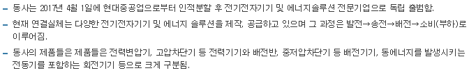 현대일렉트릭-사업요약