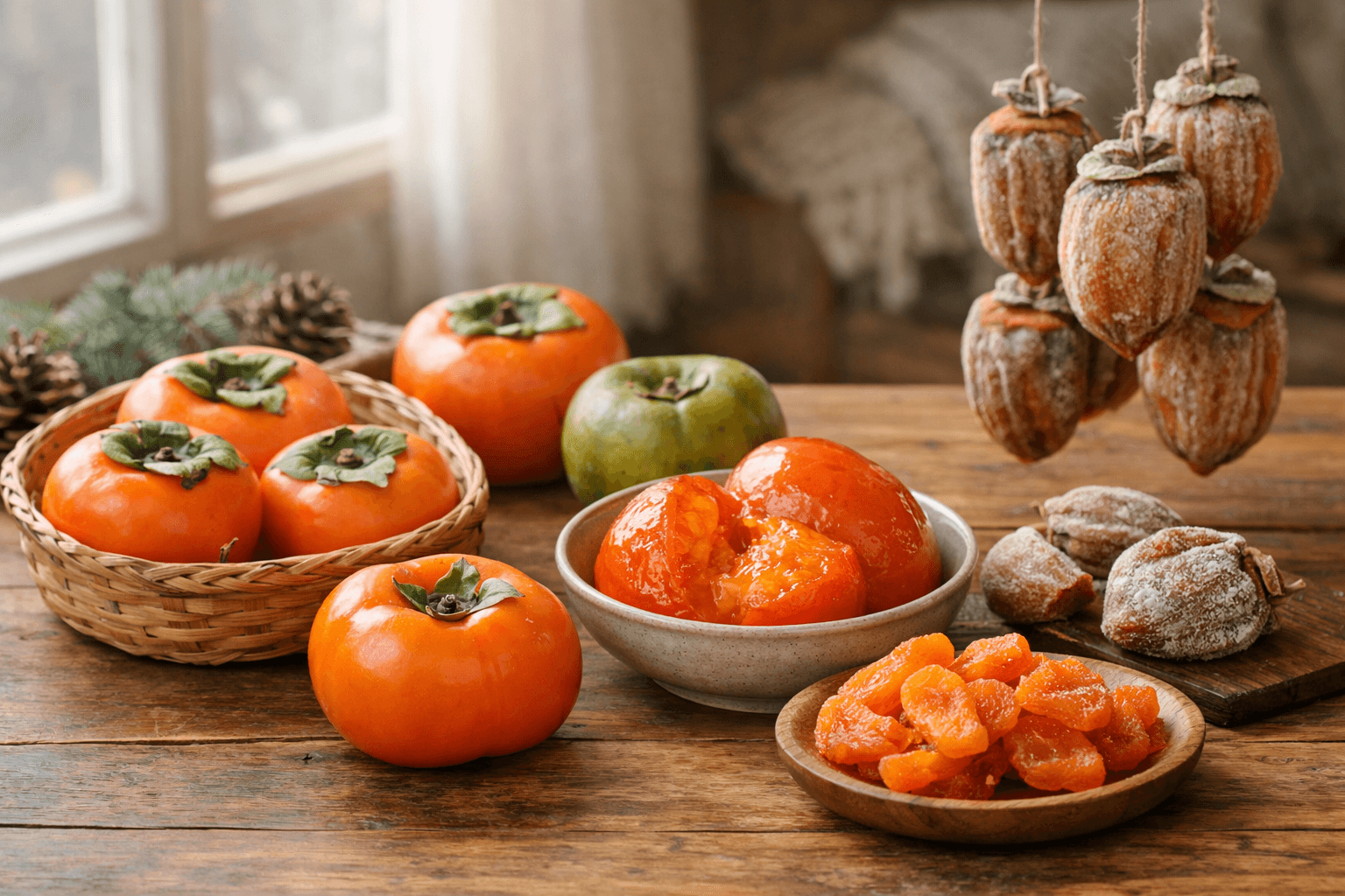 감 종류별 영양 성분과 건강 효과 총정리