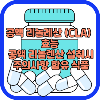 공액 리놀레산 (CLA) 효능 공액 리놀렌산 섭취시 주의사항 함유 식품