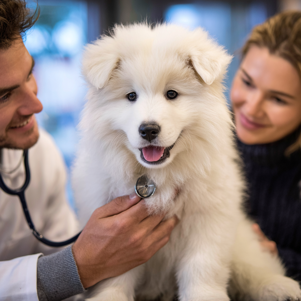 사모예드 첫 건강검진