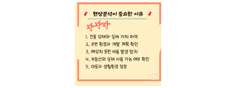 현장분석이 중요한 이유
