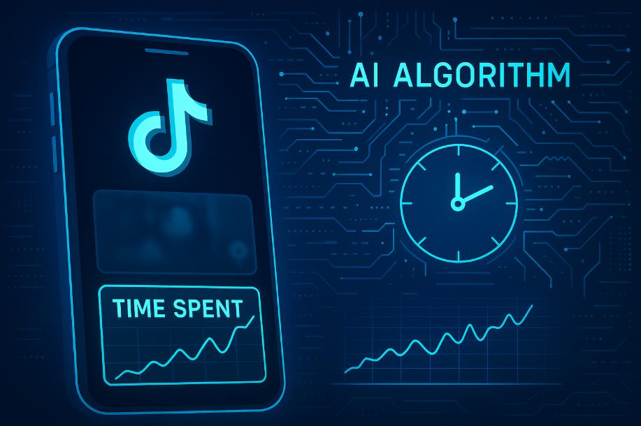 AI 알고리즘과 체류시간 그래프 분석 화면
