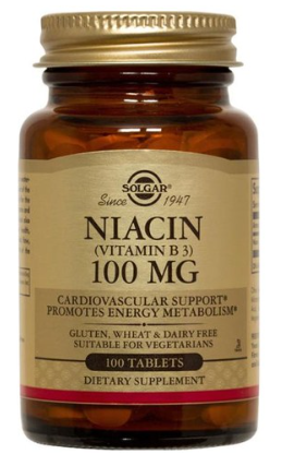 솔가 니아신 (비타민 B3) 100 mg 타블렛 무설탕 글루텐 프리&#44; 100개입&#44; 1개