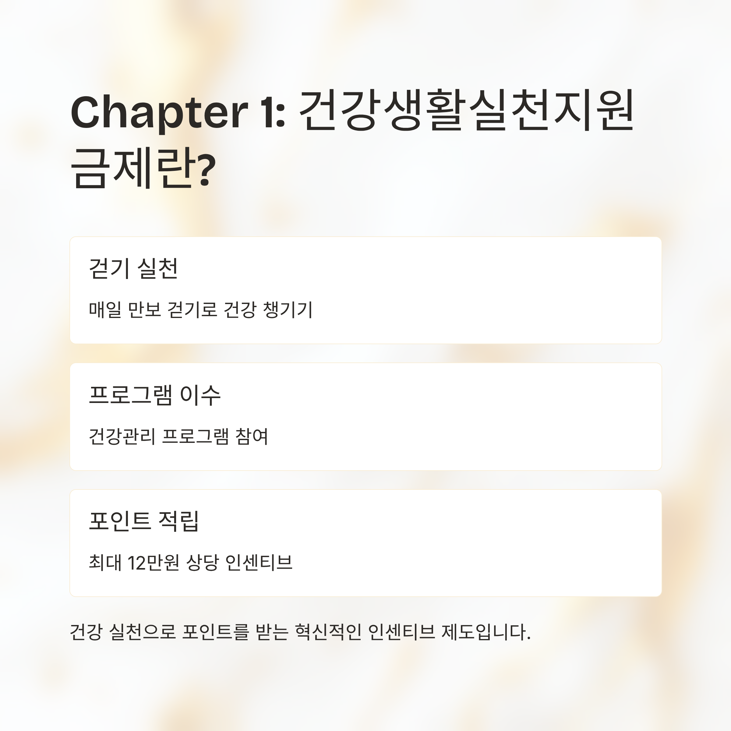 건강생활실천지원금제