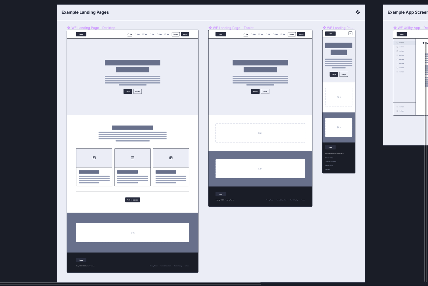 심플한 와이어프레임 스타일
