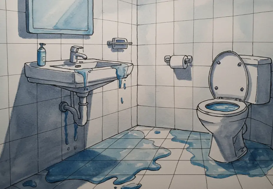 화장실 물 고이는 꿈 해몽