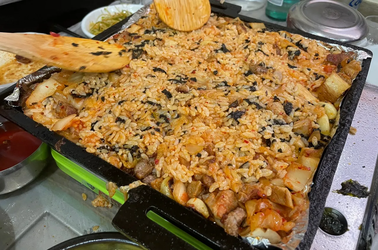 선릉-유정삼겹-삼겹살-마무리-볶음밥