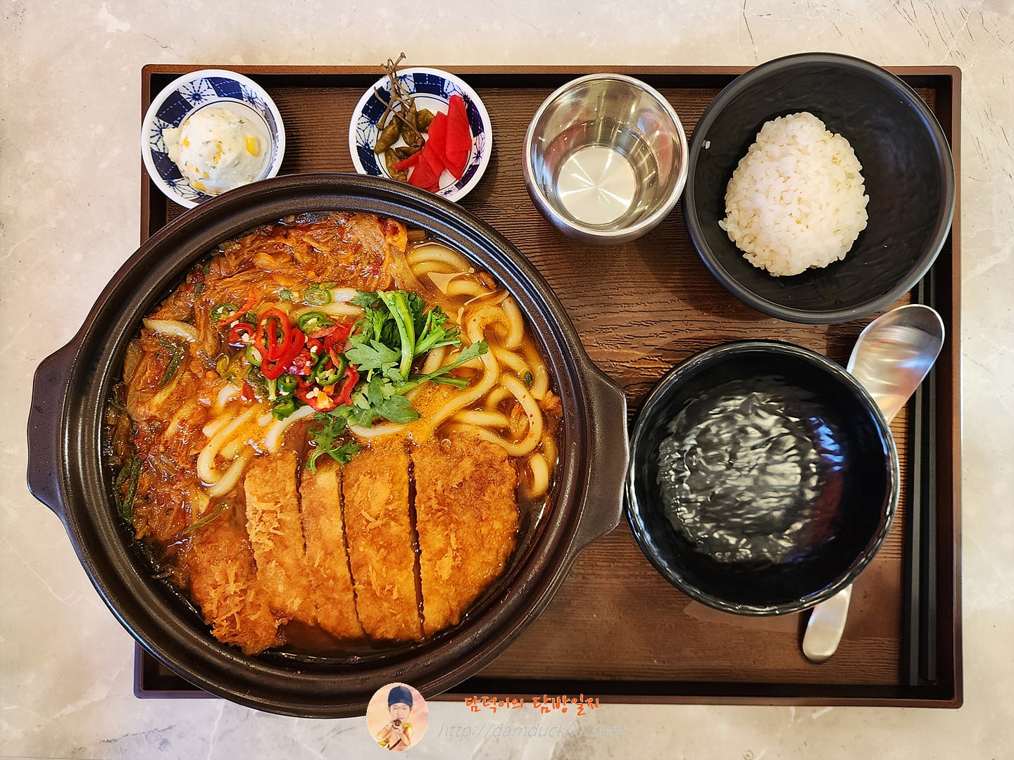 로스카츠 김치우동 나베