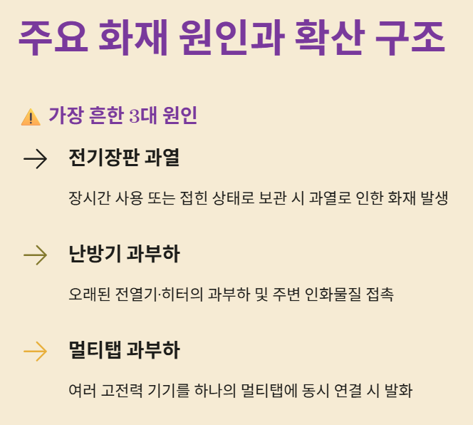 주요 화재 원인