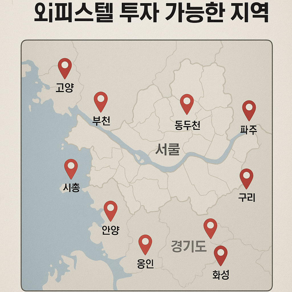 수도권 1억 이하 오피스텔 투자 가능한 지역