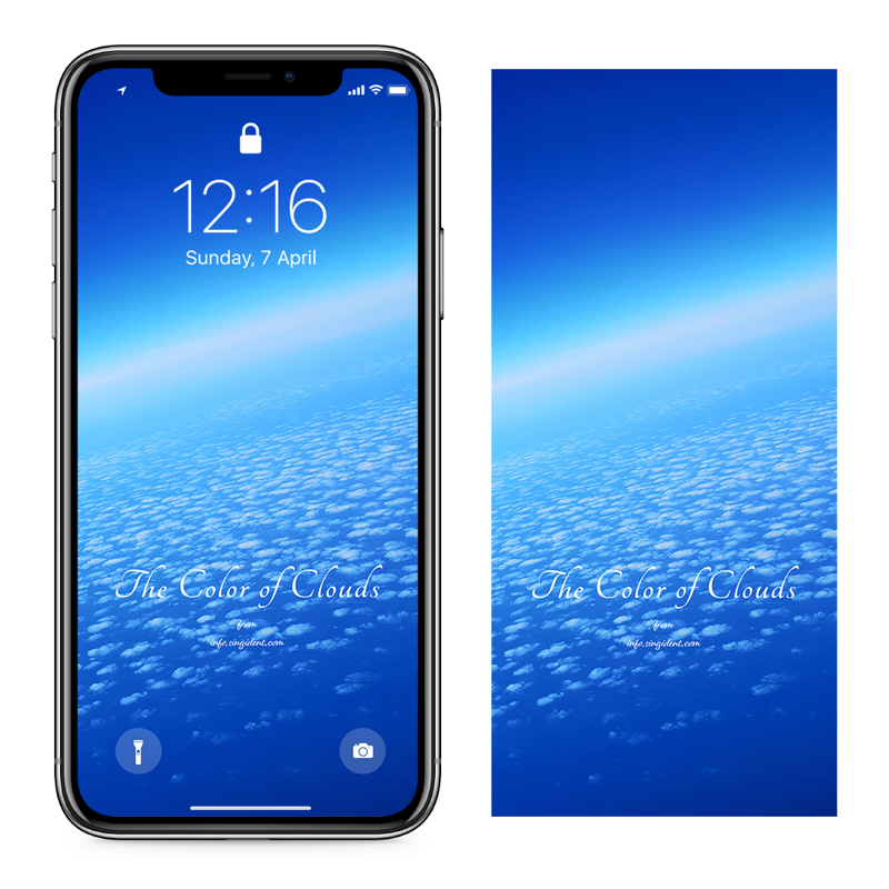 01 하늘에서 본 구름 C - The Color of Clouds 아이폰구름배경화면