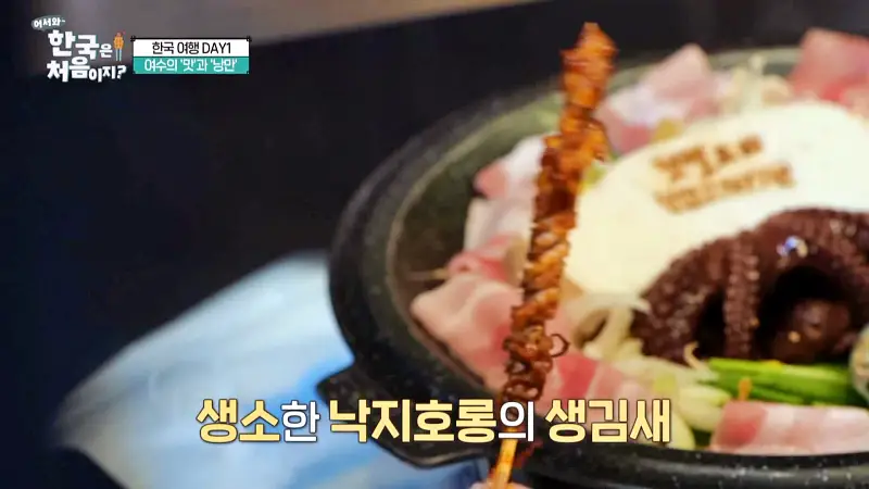 어서와 한국은 처음이지 여수 독일 3인방 낭만포차 오션뷰 뷰맛집 낙지호롱 & 돌문어 해물 삼합 맛집 위치