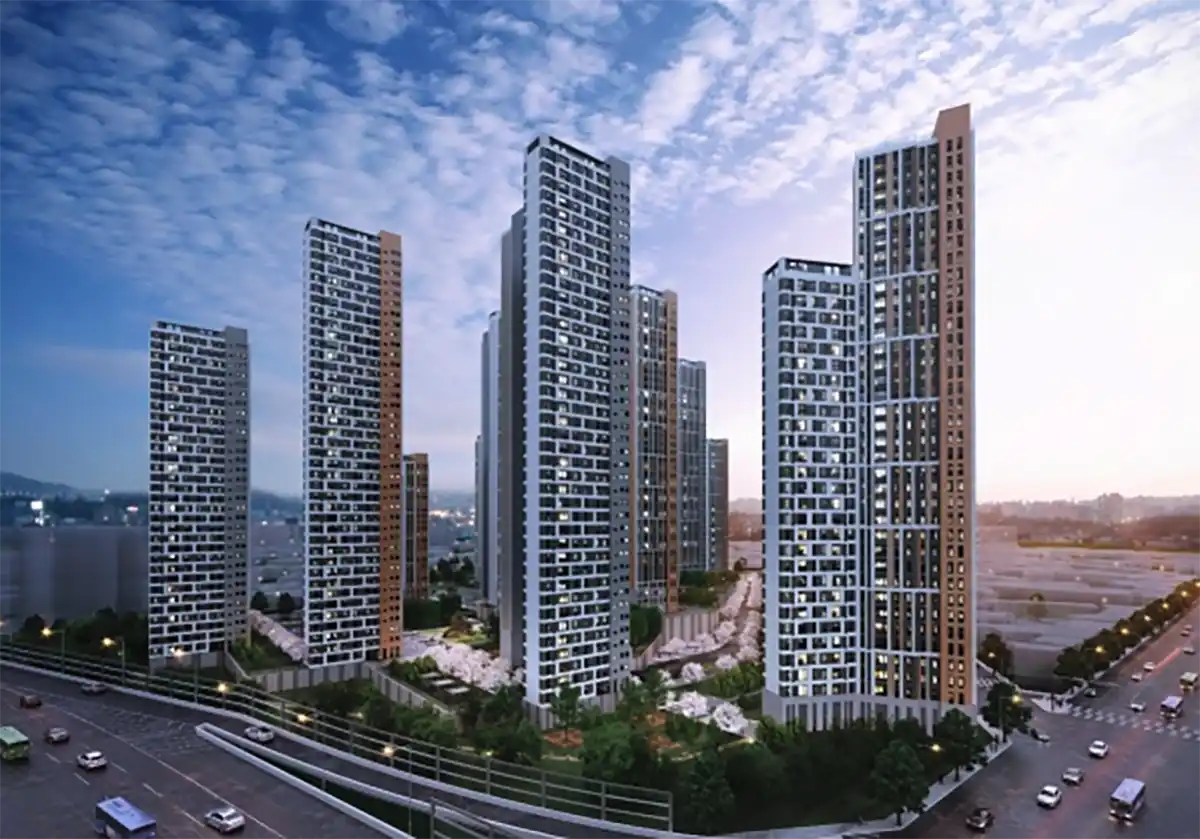 도화1구역-투시도-2331세대아파트-오피스텔-건물이미지