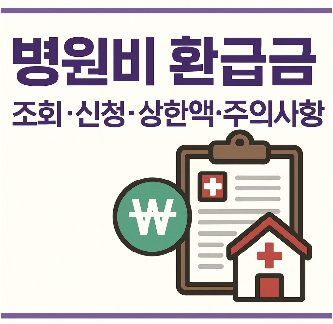 병원비 환급금 조회