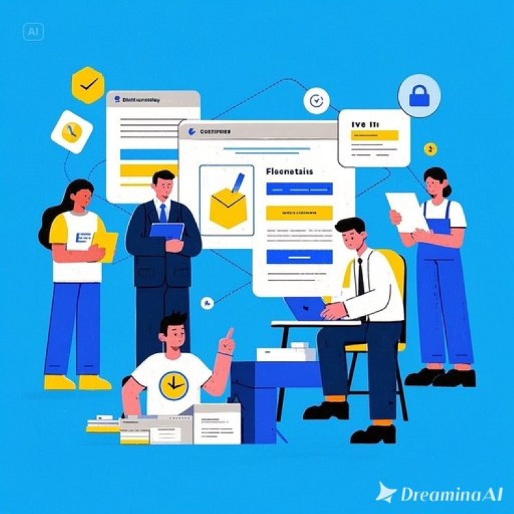 소상공인이 카페에서 노트북으로 부담경감크레딧 신청, 전기요금·보험료 서류와 디지털 포인트 이미지가 어우러진 배경. 밝은 파란색과 주황색 톤으로 경제적 안정과 희망 강조.