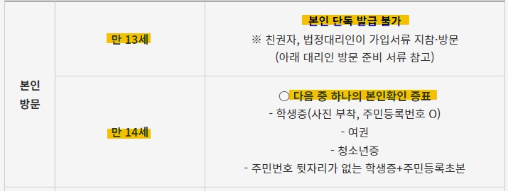 청소년 동백패스 부산은행 선불교통카드 방문신청방법