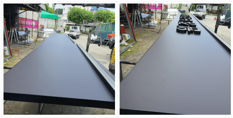 틀 제작 및 플렉스천 텐션주기