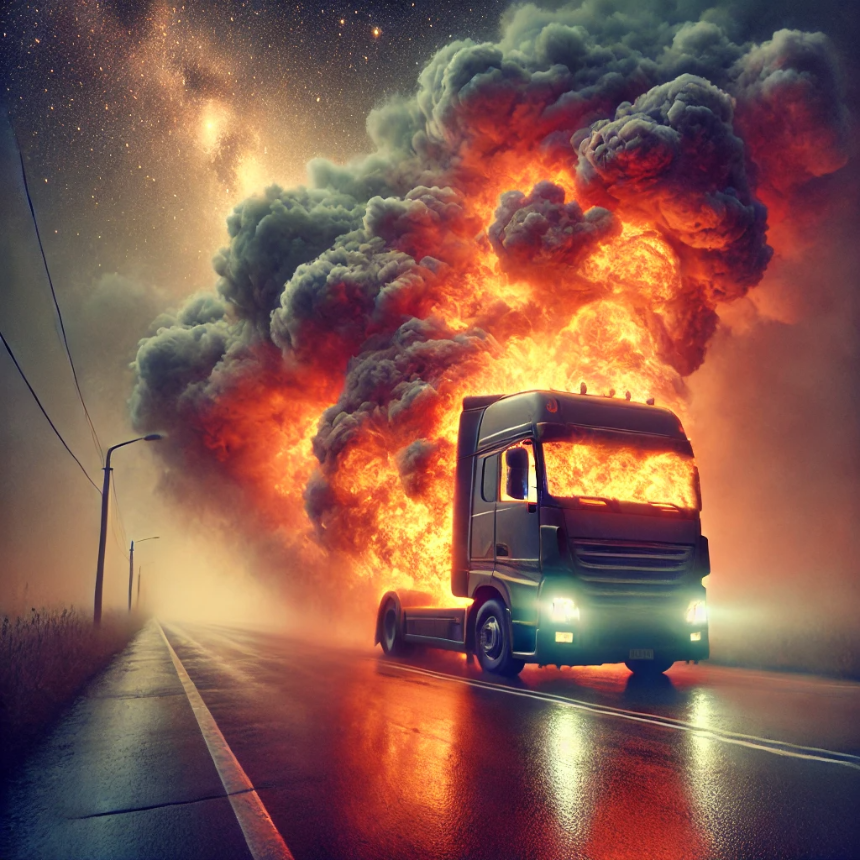 트럭이 불나는 꿈