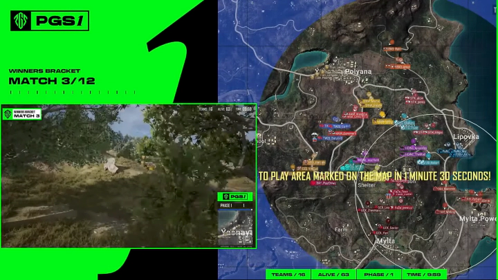 이번 대회에서 유독 자주 나온 벌목장 지형의 서클