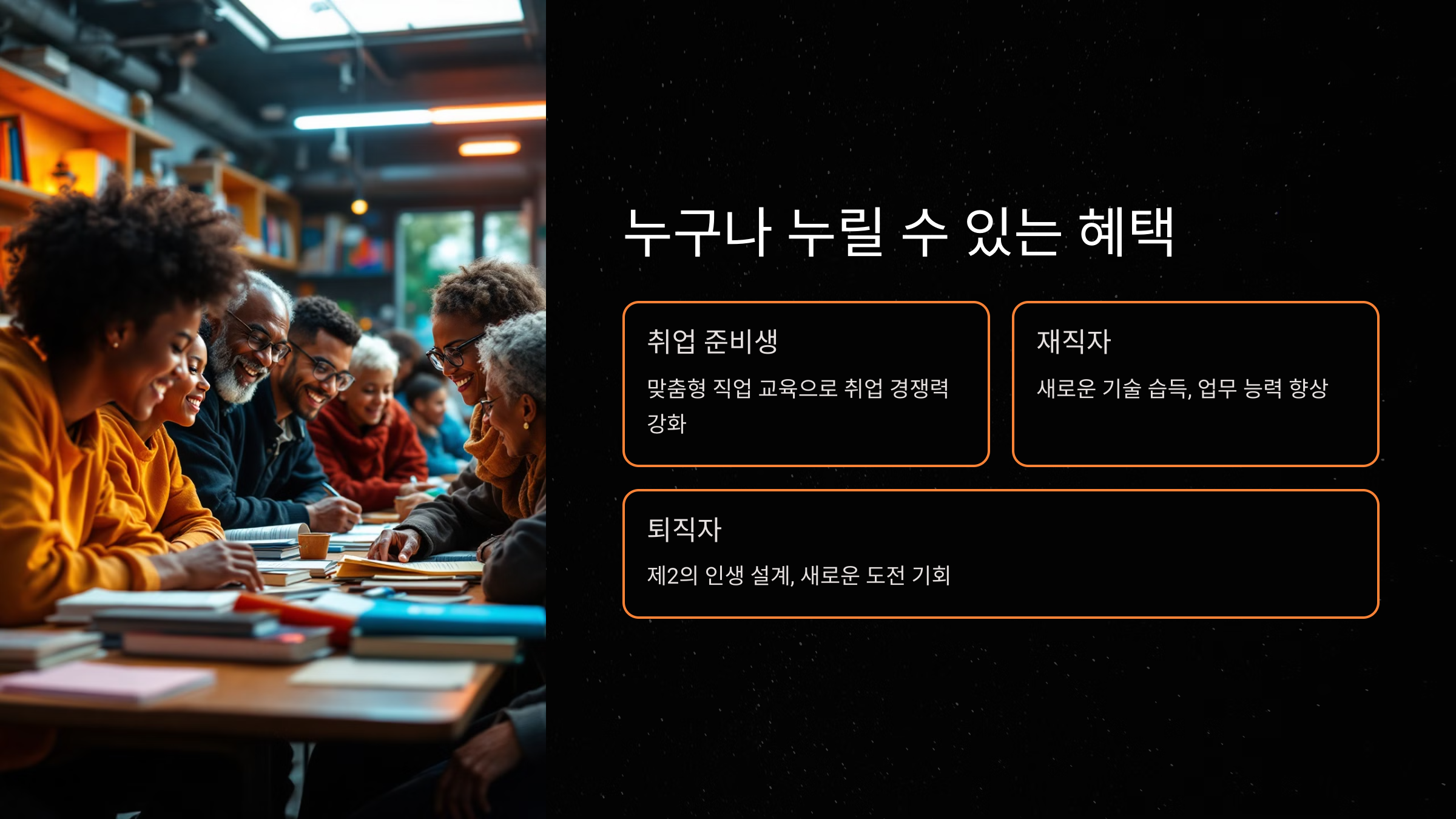 국민내일배움카드의 혜택과 지원 대상