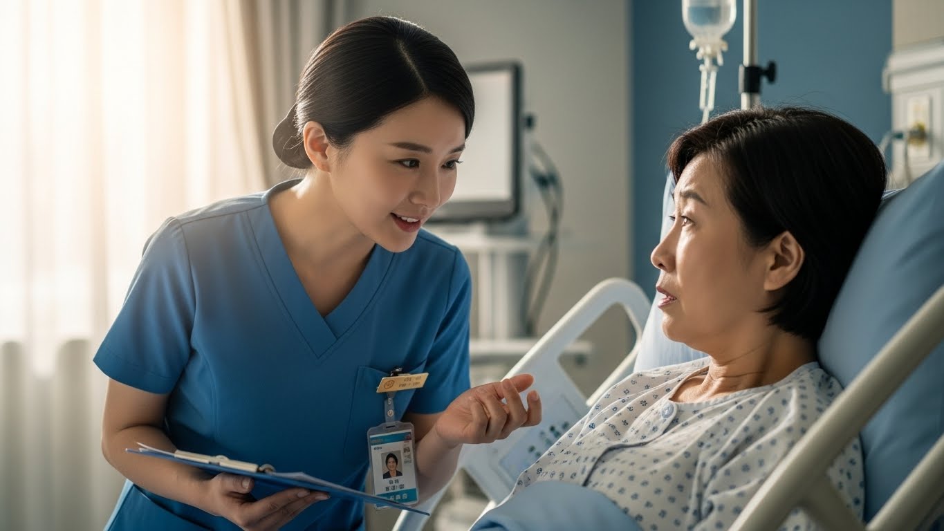 보호자 없이도 전문적인 케어를 받을 수 있는 간호간병 통합 서비스의 안심되는 풍경