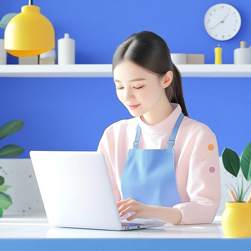 연금 테마형 ETF에 자동매수 설정을 적용하는 워킹맘이 밝은 주방에서 노트북으로 투자 전략을 준비하며 안정성과 수익률, 투자 자동화, 연금 ETF 맞춤 전략의 키워드를 중심으로 부드러운 분위기와 실생활 활용성을 강조함