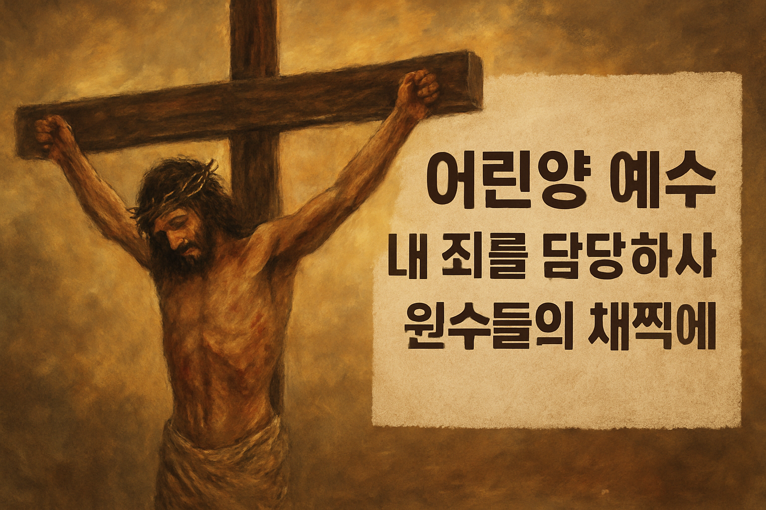 어린양 예수 내 죄를 담당하사