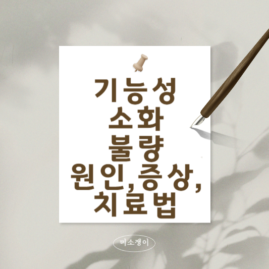 기능성소화불량원인과증상에대해서