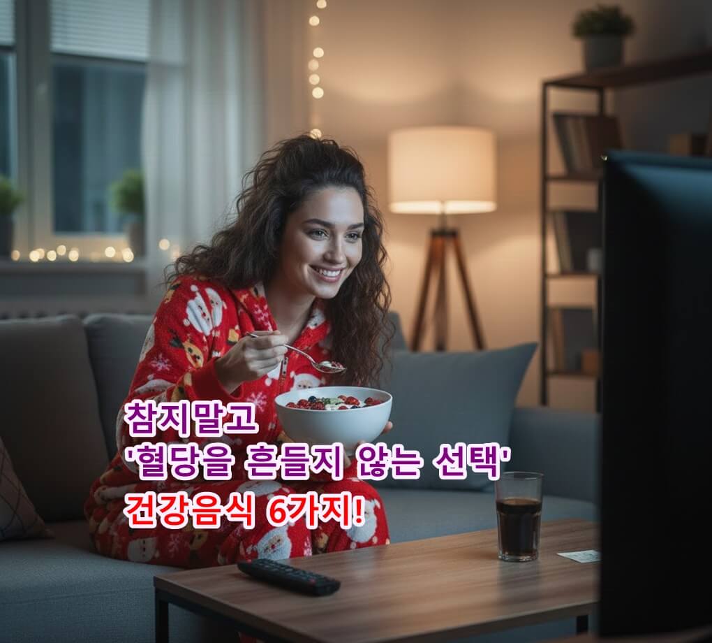 단음식 당길 때 참지 말고 '혈당 흔들지 않는 선택' 건강음식 6가지