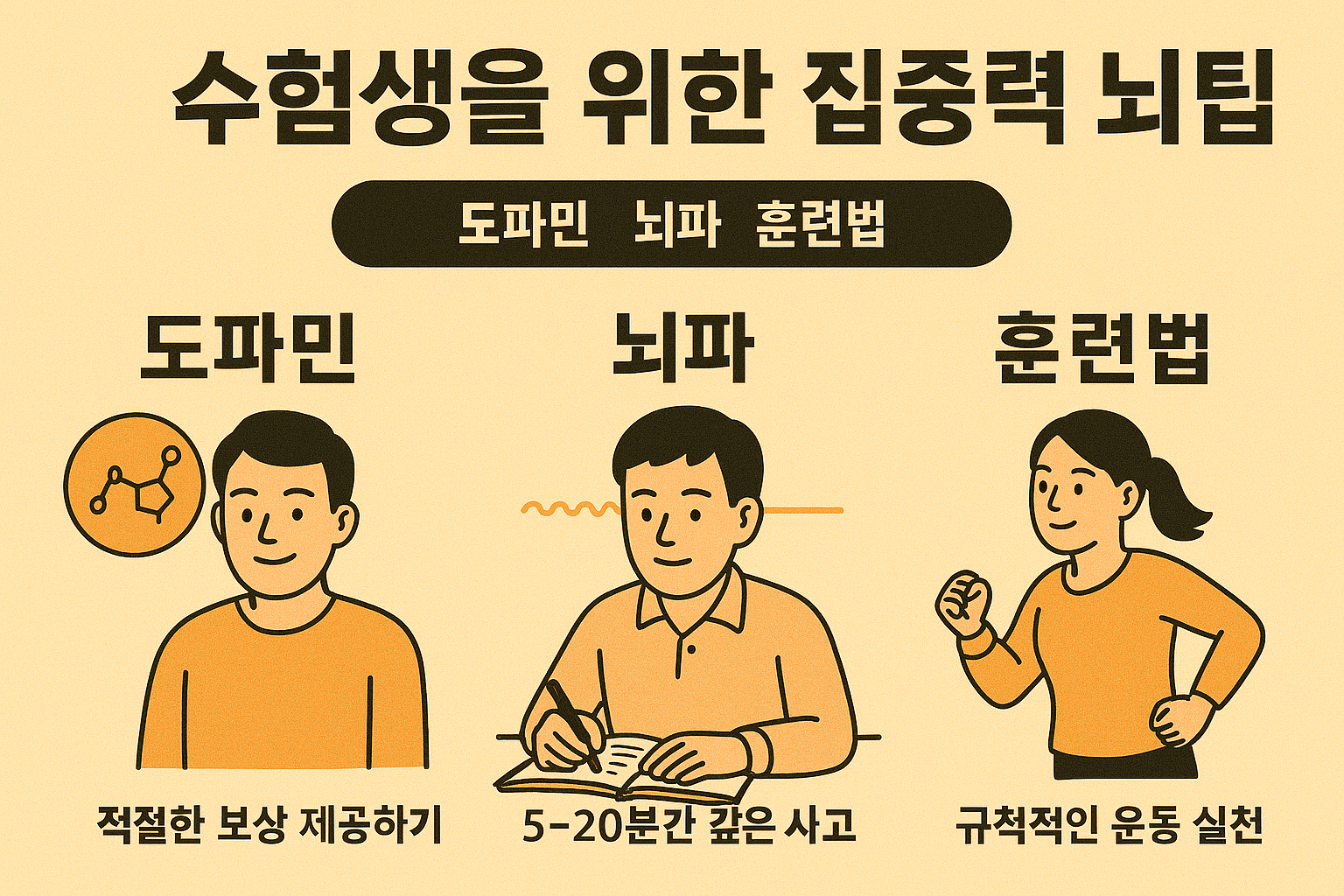 수험생을 위한 집중력 뇌팁 - 사진