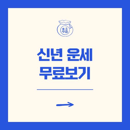 2025년 신년 운세 무료보기 사이트