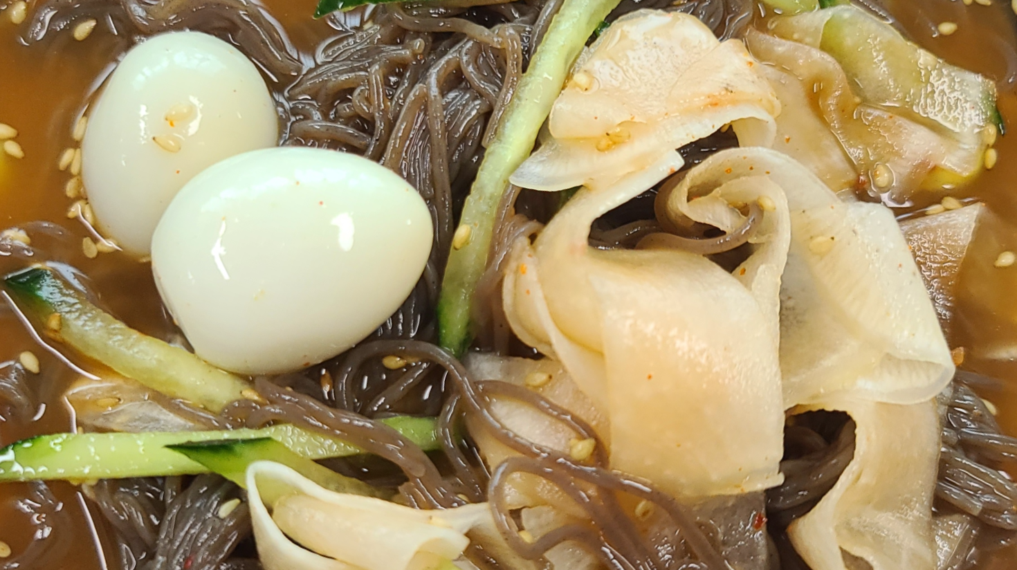 냉면쟁이고기꾼 숙취해소 물냉면 매운물냉면 비빔냉면