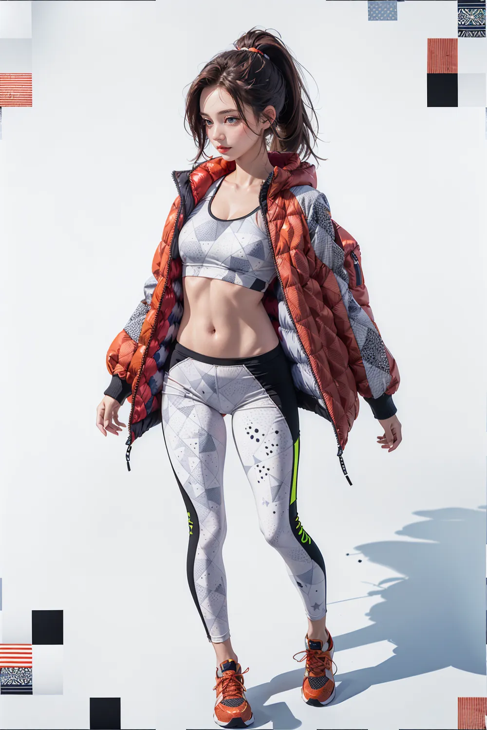 AI 그림 - 배경과 옷에 패턴넣기